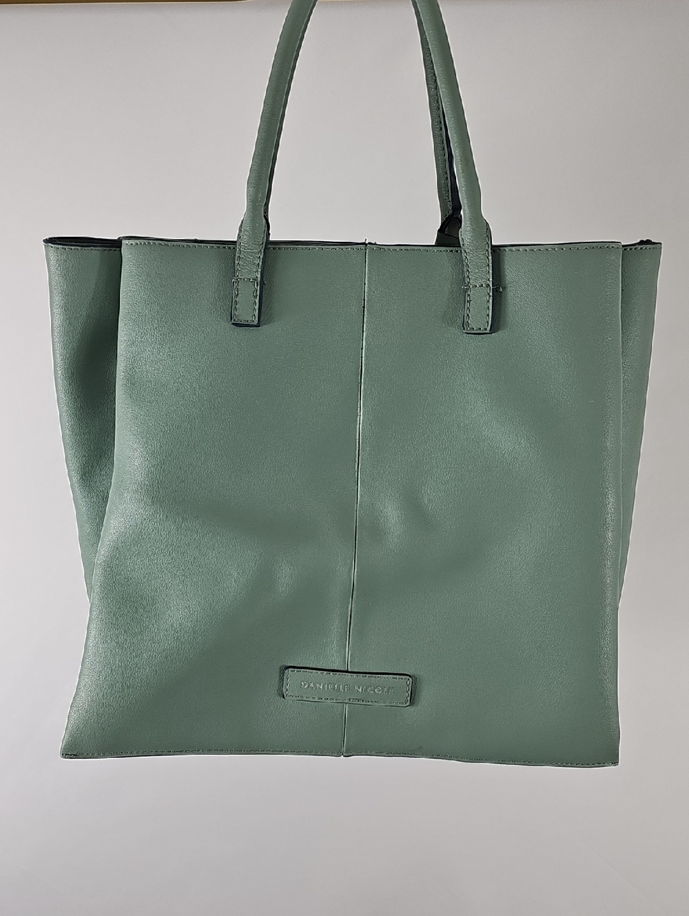 Mint Green Leather Tote Bag - Picture 2 of 13